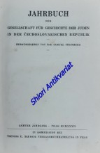 Jahrbuch der gesellschaft für geschichte der juden in der čechoslovakischen republik - Achter Jahrgang