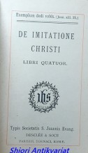 DE IMITATIONE CHRISTI - LIBRI QUATUOR