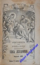 Intencya miesięczna czyli posłaniec Apostolstwa Serca Jezusowego 1881 /  1882