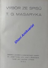 VÝBOR ZE SPISŮ T.G. MASARYKA
