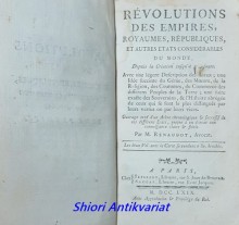 Revolutions Des Empires, Royaumes, Republiques, Et Autres Etats Considerables Du Monde - Tome I-II