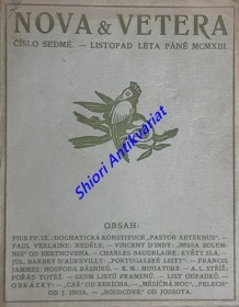 NOVA ET VETERA - svazek VII. - Listopad léta Páně 1913
