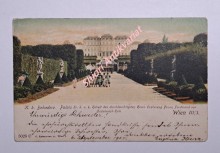 WIEN III/3. - K. k. Belvedere . Palais Sr. k. u. k. Hoheit des durchlauchtigsten Herrn Erzherzog Franz Ferdinand von Oesterreich-Este , DA