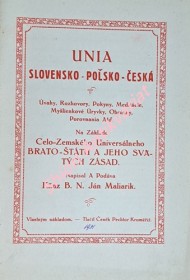 UNIA SLOVENSKO - POLSKO - ČESKÁ