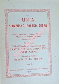 UNIA SLOVENSKO - POLSKO - ČESKÁ - Sošit II.