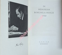 IN MEMORIAM BOHUMILA HEINZE 1940
