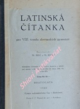 LATINSKÁ ČÍTANKA pre VIII. triedu slovenských gymnázií