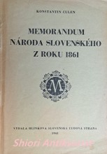 MEMORANDUM NÁRODA SLOVENSKÉHO Z ROKU 1861