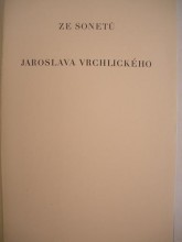 Ze sonetů Jaroslava Vrchlického