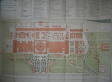 Plan der Weltausstellung 1873 in Wien mit allen Haupt- und Nebengebäuden