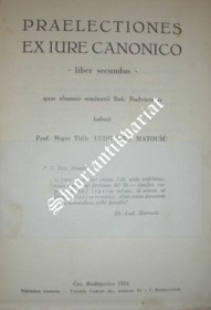 PRAELECTIONES EX IURE CANONICO - liber secundus