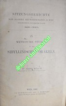 Metrische Studien zu den Sibyllinischen Orakeln