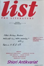 LIST PRO LITERATURU - Ročník I - číslo 6