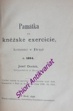 PAMÁTKA NA KNĚŽSKÉ EXERCICIE, KONANÉ V BRNĚ R. 1894