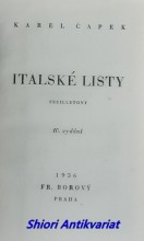 ITALSKÉ LISTY - Feuilletony