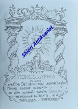 Iconographia brevis sanctae Dei genetrici beatae Virgini Mariae dedicata