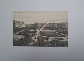 GRUSS AUS BRÜNN - Winterhollerplatz mit Gewerbeschule (1909)