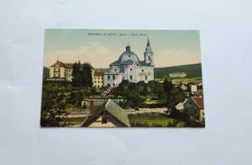 KŘTINY / Pozdrav ze Křtin - Kostel a Nový zámek / (1908)