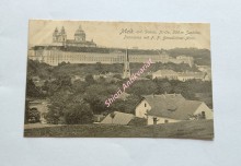 MELK a. Donau - Panorama mit P.P. Benedictiner-Abtei