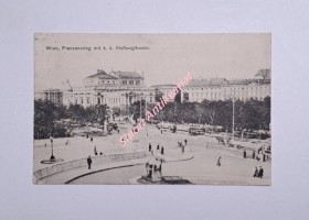 WIEN - Franzensring mit k.k. Hofburgtheater