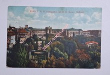WIEN I. - K.K. Volksgarten mit K. K. Neuer Hofburg