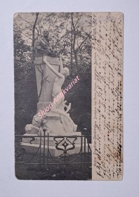 WIEN - Anton Bruckner-Denkmal im Stadtpark von Victor Tilgner, Sockel von Zerritsch , DA