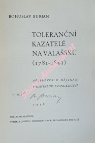 TOLERANČNÍ KAZATELÉ NA VALAŠSKU (1781-1861) - Příspěvek k dějinám Valašského evangelictví