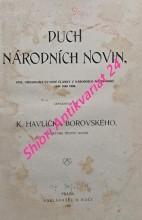 DUCH NÁRODNÍCH NOVIN,spis, obsahující úvodní články z Národních Novin roků 1848, 1849, 1850
