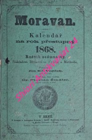 MORAVAN - Kalendář na rok přestupný 1868