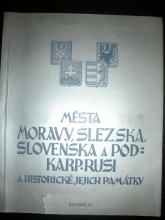 Nálepní album Města Moravy, Slezska, Slovenska a Podkarpatské Rusi - svazek II.
