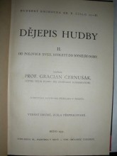 DĚJEPIS HUDBY II. - Od polovice XVIII.století do nynější doby