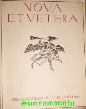 Nova et Vetera - svazek 22 v listopadu 1916