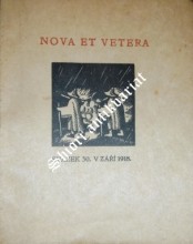 Nova et Vetera - svazek 30 v září 1918