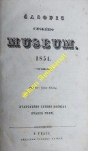 ČASOPIS ČESKÉHO MUSEUM 1851