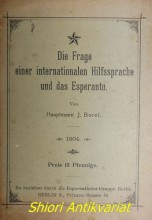 Die Frage einer internationalen Hilfssprache und das Esperanto