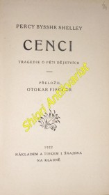 CENCI - Tragedie o pěti dějstvích