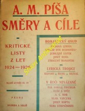 SMĚRY A CÍLE - Kritické listy z let 1924-1926