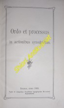 Ordo et processus in actionibus synodalibus